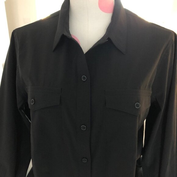 Eddie Bauer Departure 2.0 Classic Fit Casual Lg Sleeve Shirt UPF 50+ Navy Sz M - Picture 11 of 11